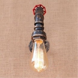Lampada da parete decorativa piccola con tubo dell'acqua semplice Nostalgia