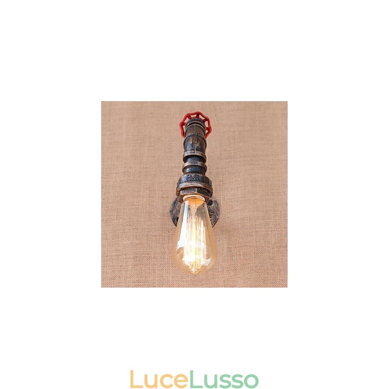 Lampada da parete decorativa piccola con tubo dell'acqua semplice Nostalgia