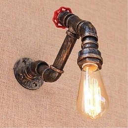 Lampada da parete decorativa piccola con tubo dell'acqua semplice Nostalgia