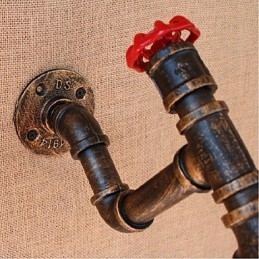 Lampada da parete decorativa piccola con tubo dell'acqua semplice Nostalgia