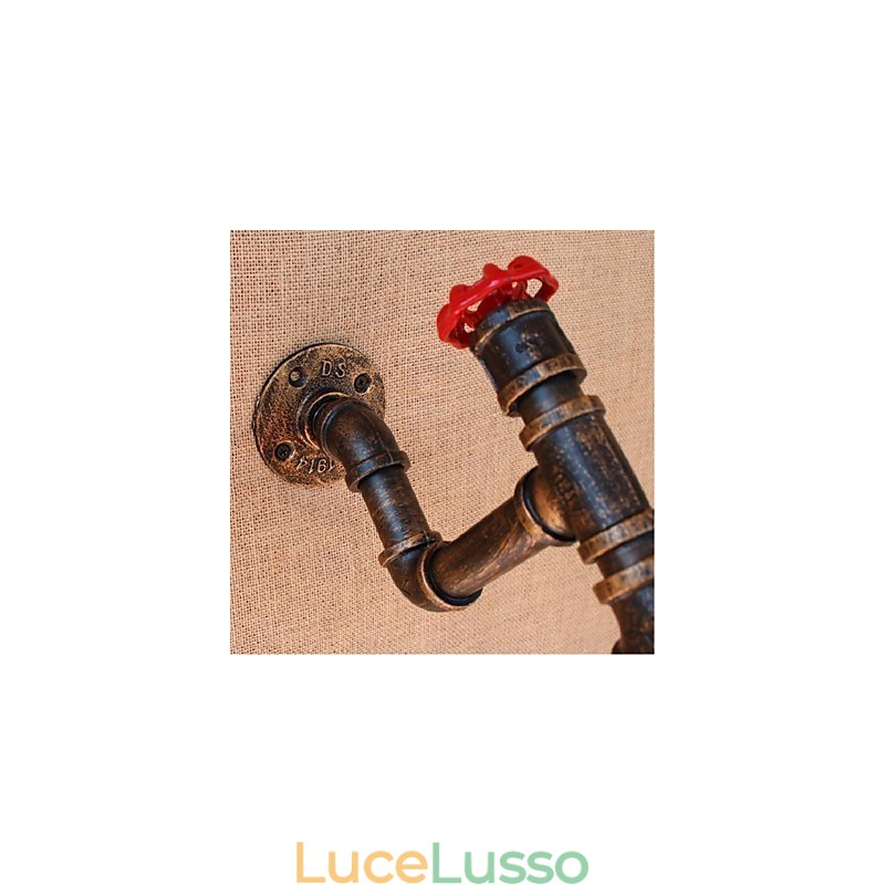Lampada da parete decorativa piccola con tubo dell'acqua semplice Nostalgia