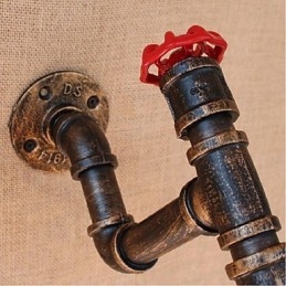 Lampada da parete decorativa piccola con tubo dell'acqua semplice Nostalgia