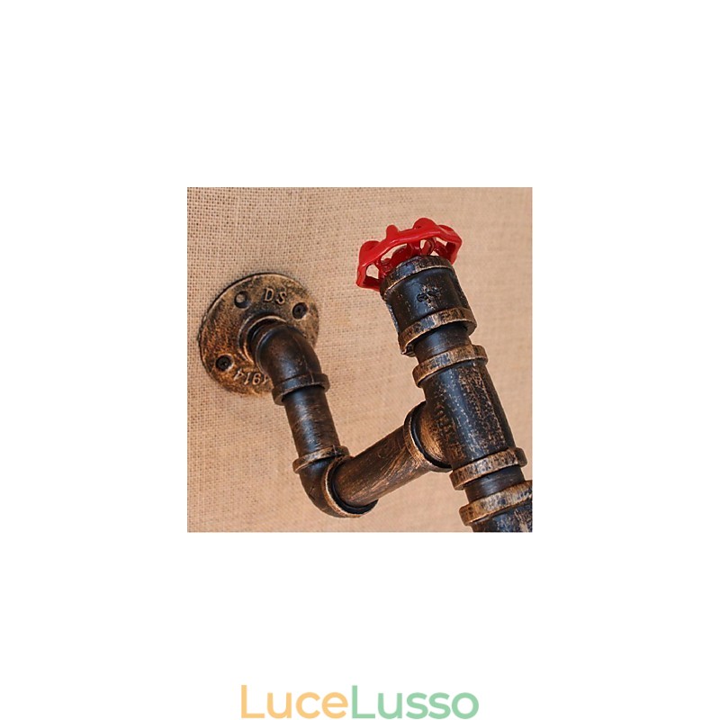 Lampada da parete decorativa piccola con tubo dell'acqua semplice Nostalgia