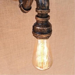 Lampada da parete decorativa piccola con tubo dell'acqua semplice Nostalgia