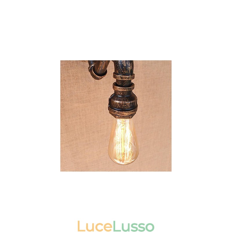 Lampada da parete decorativa piccola con tubo dell'acqua semplice Nostalgia