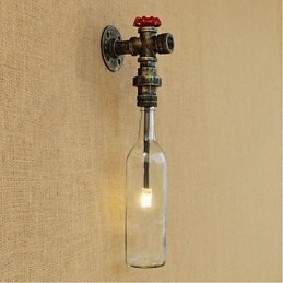 Applique da parete rustica in bronzo per luce ambientale