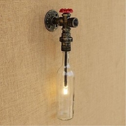 Applique da parete rustica in bronzo per luce ambientale