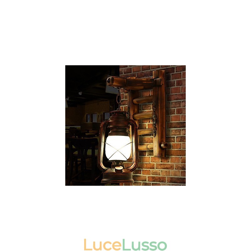 Lampada a cherosene creativa cinese retrò nostalgia illuminazione lanterne applique da parete applique da parete