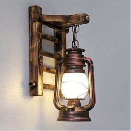 Lampada a cherosene creativa cinese retrò nostalgia illuminazione lanterne applique da parete applique da parete