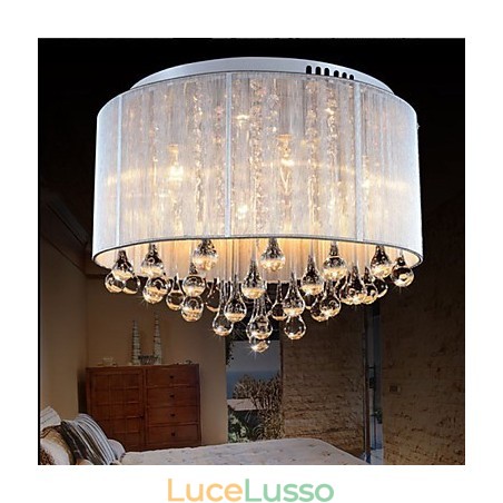 Lampada da soffitto in cristallo K9 romantico