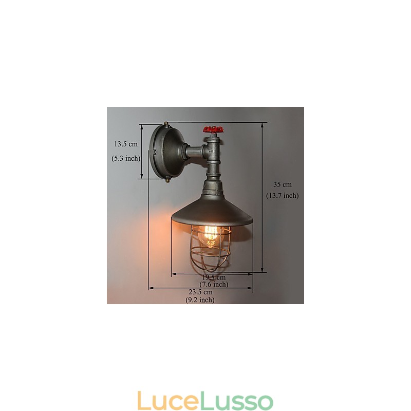 Nuovo Retro Loft Vintage Industrial Edison Lampada da parete Lampada a sospensione