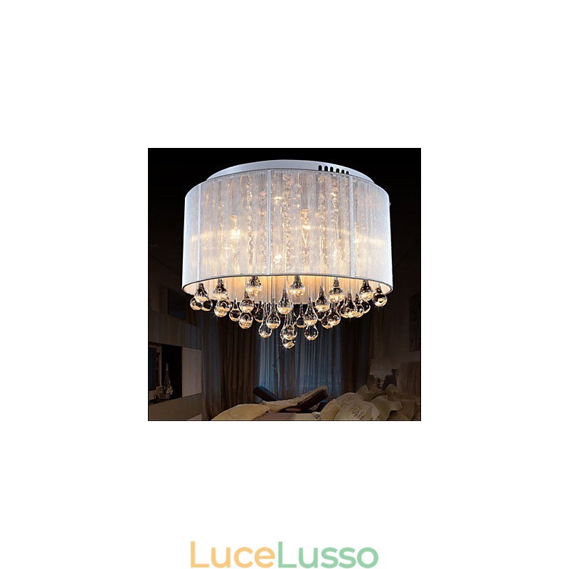 Lampada da soffitto in cristallo K9 romantico