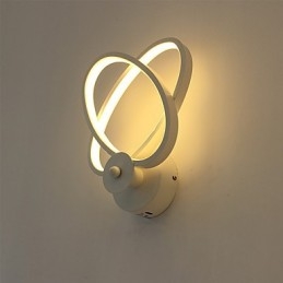 Funzione di pittura moderna contemporanea integrata per applique da parete con luce ambientale