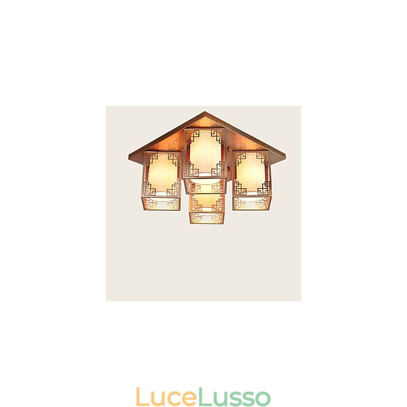 Un'atmosfera di illuminazione del soffitto in ferro delle lampade in stile cinese