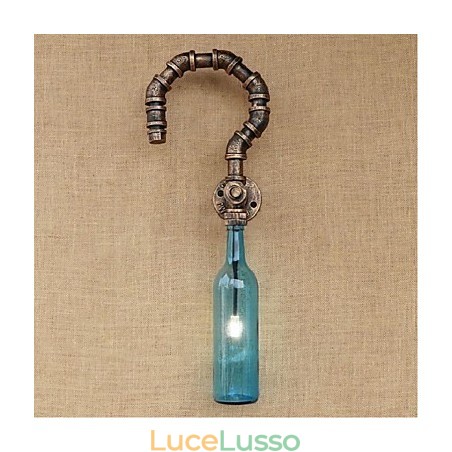 Lampada da parete retrò American Village Creative Industry Wind Designer Water Bottle Lampada da parete Lampada da parete retrò American Village Creative Industry Wind Designer Water Bottle Lampada da parete