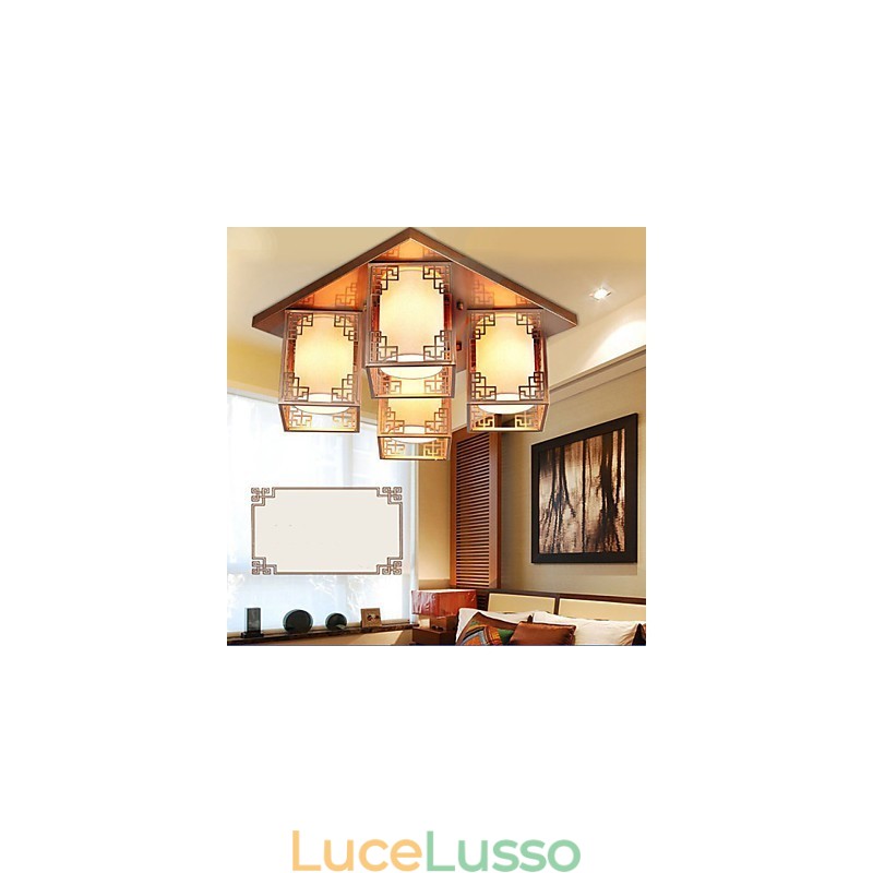Un'atmosfera di illuminazione del soffitto in ferro delle lampade in stile cinese