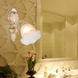 Caratteristica della pittura country per applique da parete in stile mini con luce verso l'alto