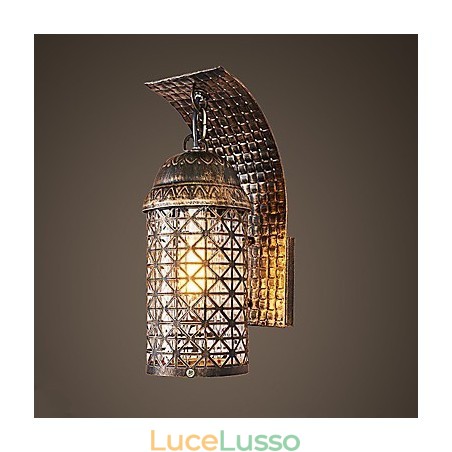 Dipinto rustico Lodge Caratteristica per applique da parete in stile mini Uplight Applique da parete Dipinto rustico Lodge Caratteristica per applique da parete in stile mini Uplight Applique da parete