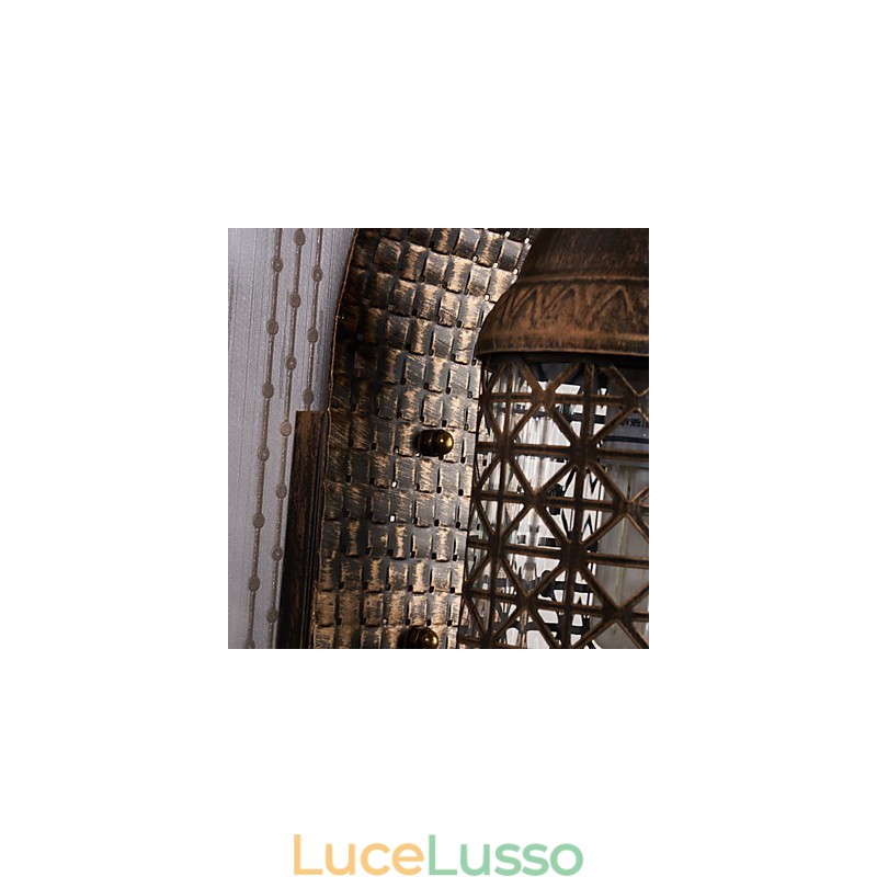 Dipinto rustico Lodge Caratteristica per applique da parete in stile mini Uplight Applique da parete