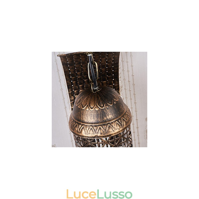 Dipinto rustico Lodge Caratteristica per applique da parete in stile mini Uplight Applique da parete