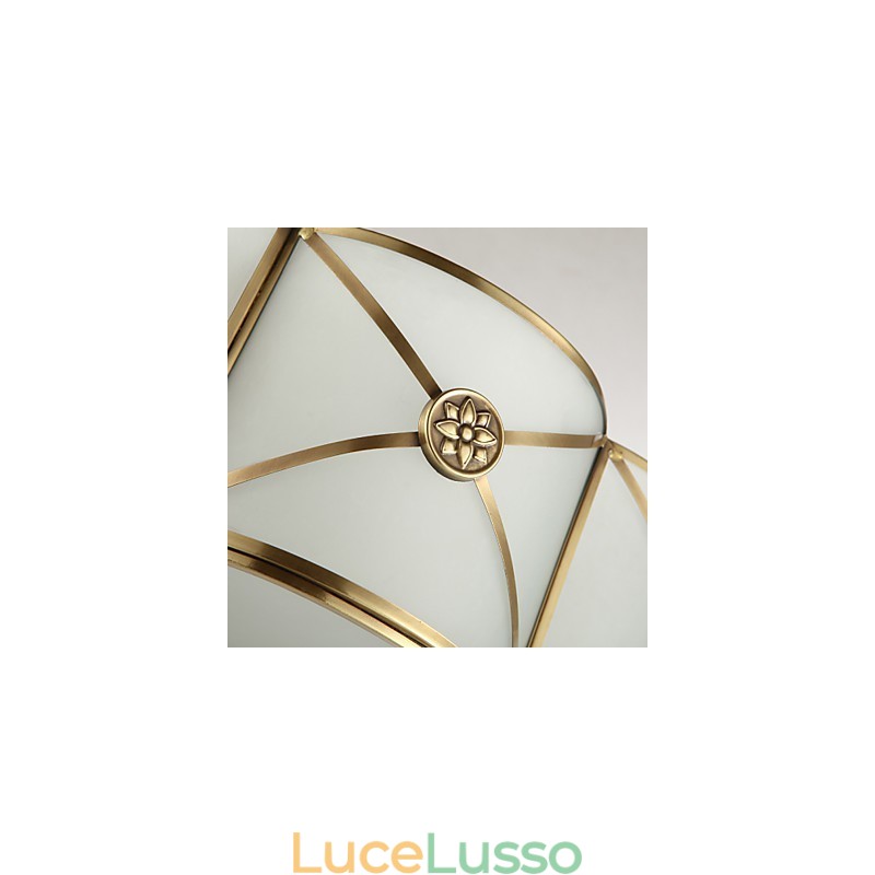 Tradizionale Classico Rustico Lodge Ottone Metallo Montaggio a filo