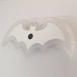 Applique da parete moderna in acrilico a forma di pipistrello, lampada da comodino, applique da parete, luci da corridoioV