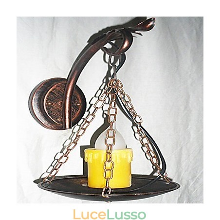 Dipinto rustico Lodge Caratteristica per applique da parete in stile Mini Uplight Applique da parete Dipinto rustico Lodge Caratteristica per applique da parete in stile Mini Uplight Applique da parete