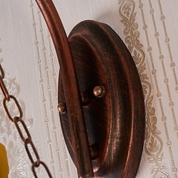 Dipinto rustico Lodge Caratteristica per applique da parete in stile Mini Uplight Applique da parete