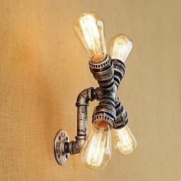Caratteristica della pittura retrò del paese per applique da parete con luce ambientale a braccio oscillante