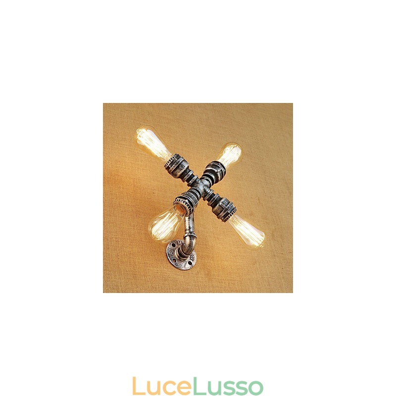 Caratteristica della pittura retrò del paese per applique da parete con luce ambientale a braccio oscillante