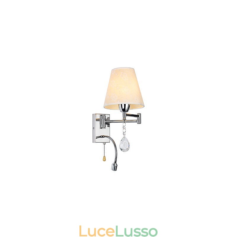 Lampada da parete per camera da letto Lampada da lettura Lampada in tessuto
