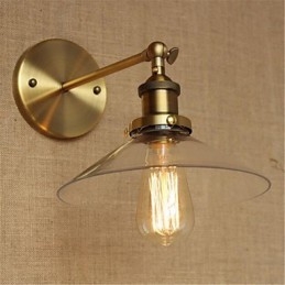 Moderno contemporaneo country retrò ottone antico caratteristica per illuminazione da parete in stile mini