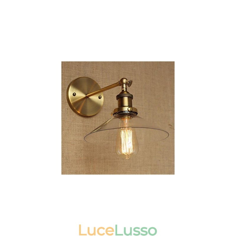 Moderno contemporaneo country retrò ottone antico caratteristica per illuminazione da parete in stile mini