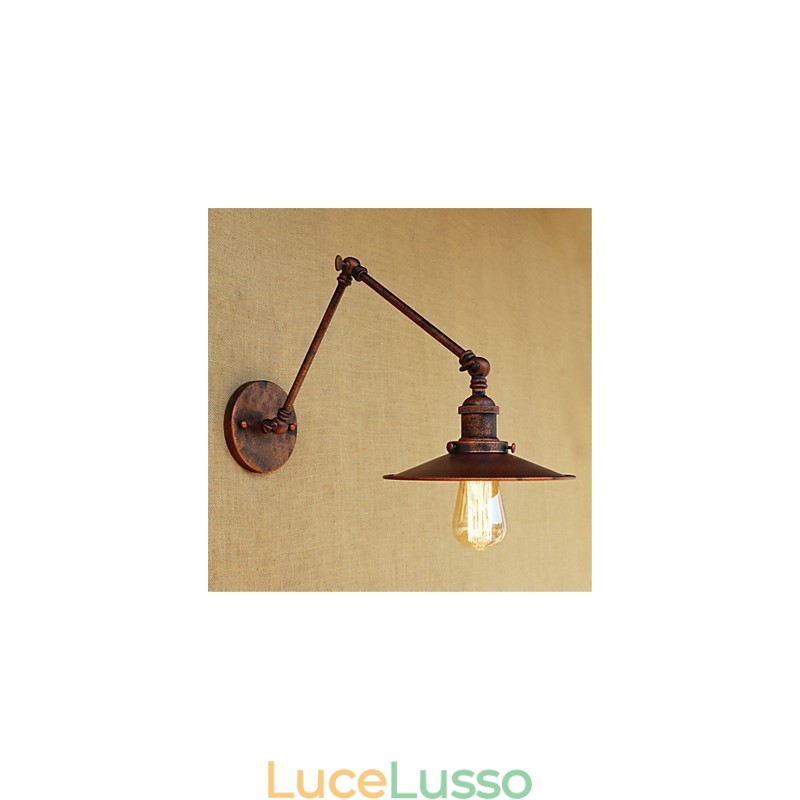Dipinto rustico in stile retrò per mini braccio oscillante con luce ambientale