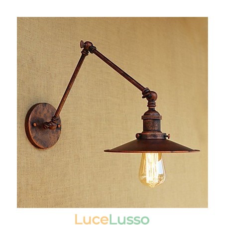 Dipinto rustico in stile retrò per mini braccio oscillante con luce ambientale Dipinto rustico in stile retrò per mini braccio oscillante con luce ambientale