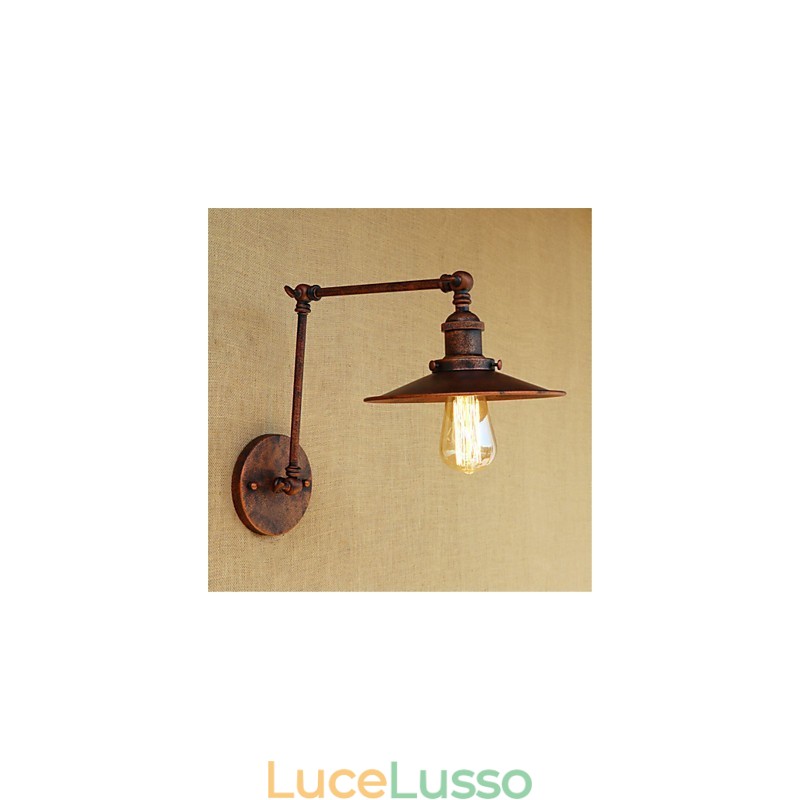 Dipinto rustico in stile retrò per mini braccio oscillante con luce ambientale
