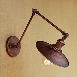 Dipinto rustico in stile retrò per mini braccio oscillante con luce ambientale