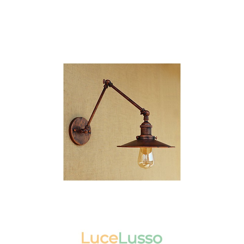 Dipinto rustico in stile retrò per mini braccio oscillante con luce ambientale