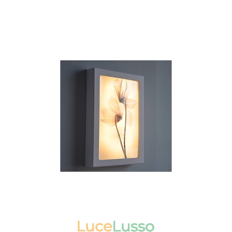 Pittura moderna contemporanea integrata, caratteristica moderna contemporanea per applique da parete con luce ambientale