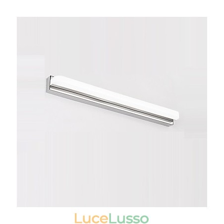 Lampada da parete per illuminazione da bagno moderna e contemporanea cromata integrata per luce ambientale Lampada da parete per illuminazione da bagno moderna e contemporanea cromata integrata per luce ambientale