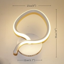 Lampada da parete moderna minimalista Comodino Lampada da corridoio creativa Illuminazione in alluminio