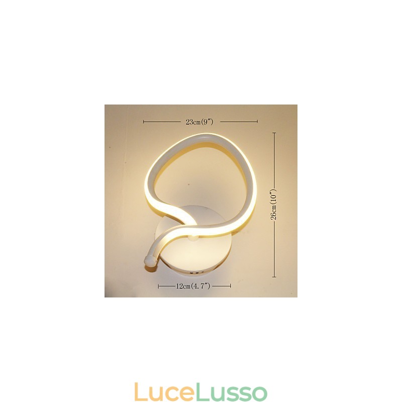 Lampada da parete moderna minimalista Comodino Lampada da corridoio creativa Illuminazione in alluminio