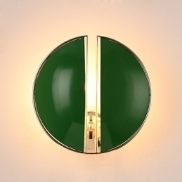 Moderna pittura contemporanea vintage caratteristica per applique da parete in stile mini con luce verso l'alto