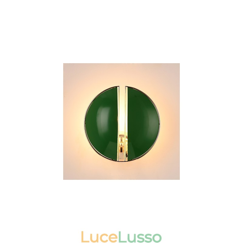 Moderna pittura contemporanea vintage caratteristica per applique da parete in stile mini con luce verso l'alto