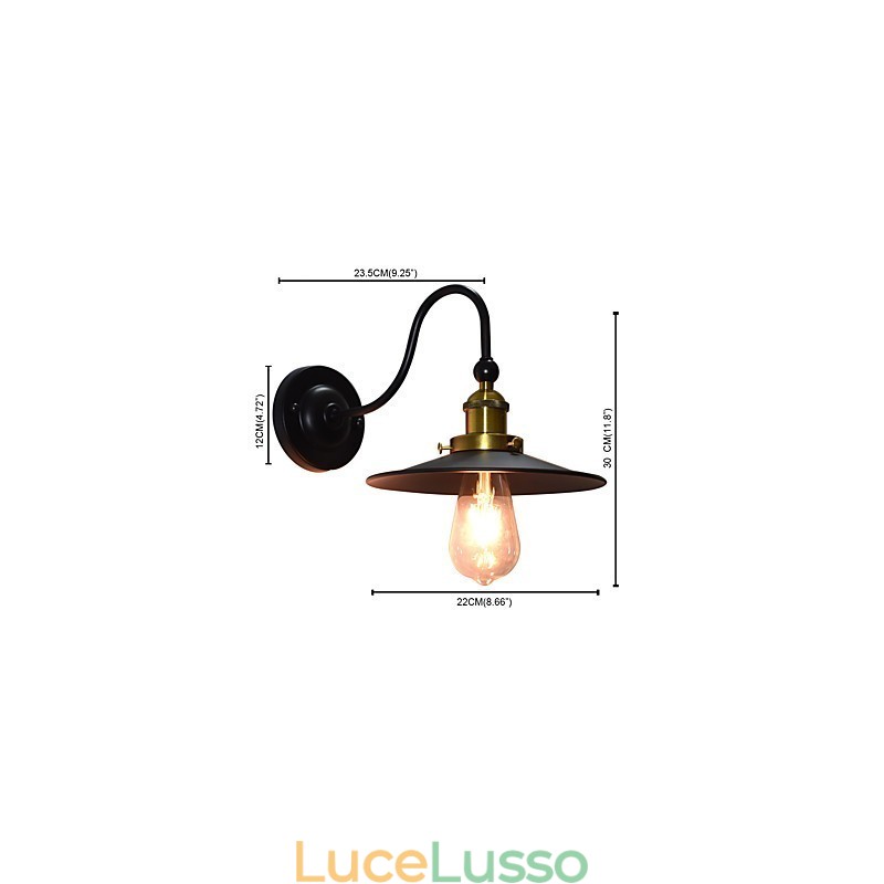 Applique da parete Applique da parete Applique da parete Lampada da parete in ferro Lampada da parete con spada laser nera stupida