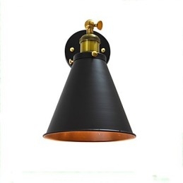 Lampada da parete singola in ferro con vernice Light Buzz, lampada da parete con spada laser nera stupida