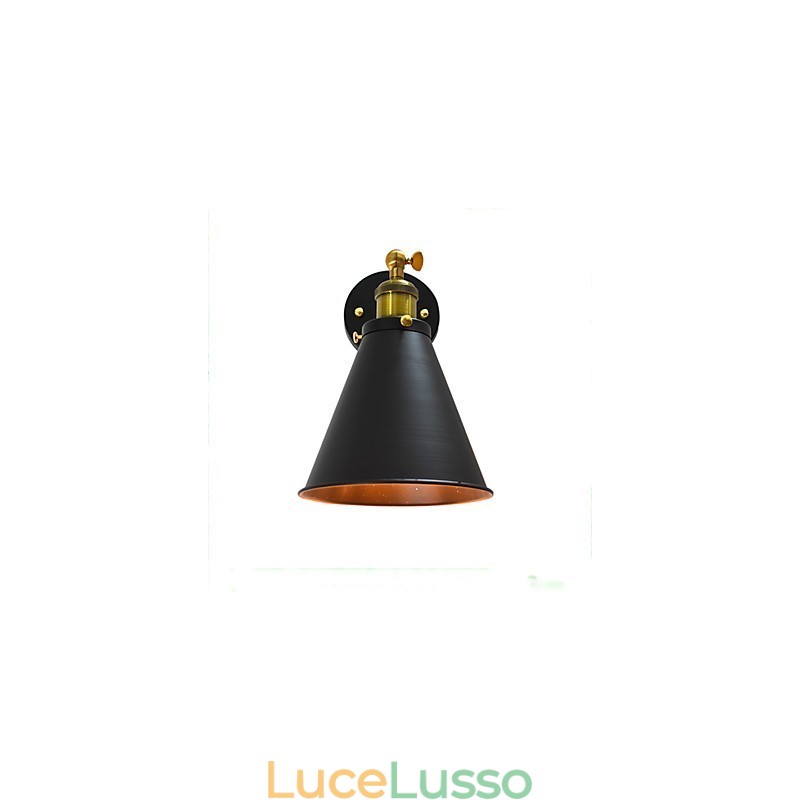 Lampada da parete singola in ferro con vernice Light Buzz, lampada da parete con spada laser nera stupida