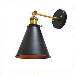 Lampada da parete singola in ferro con vernice Light Buzz, lampada da parete con spada laser nera stupida