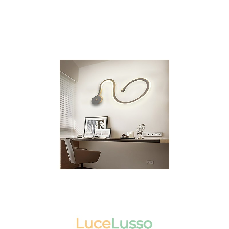 Lampada da comodino moderna e minimalista per camera da letto, studio creativo, soggiorno, lampada da parete, lampada da parete per scale e corridoi