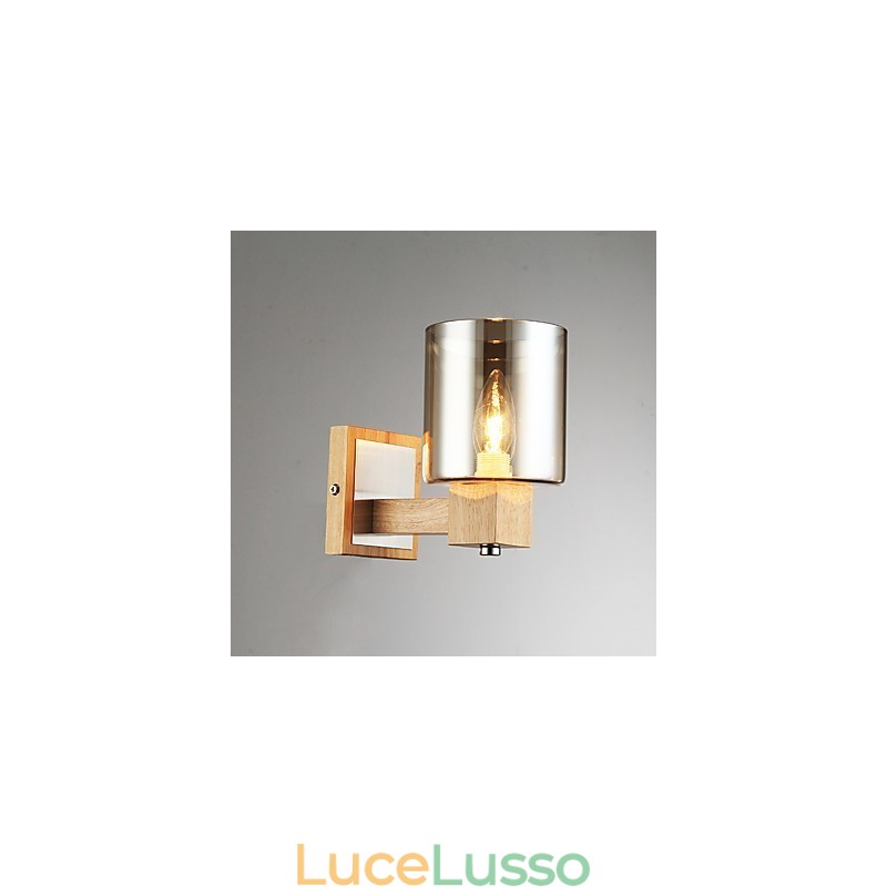 Finitura moderna contemporanea in ossido nero caratteristica per applique da parete Uplight